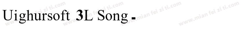 Uighursoft 3L Song字体转换